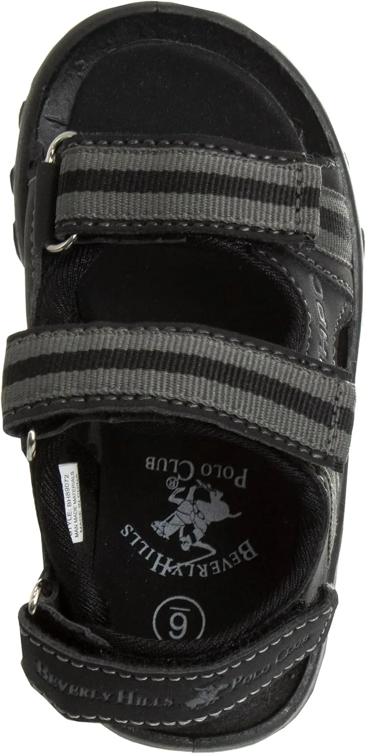 Beverly Hills Polo Club Boy's Sports Active Sandals Open Toe Athletic Summer Shoe