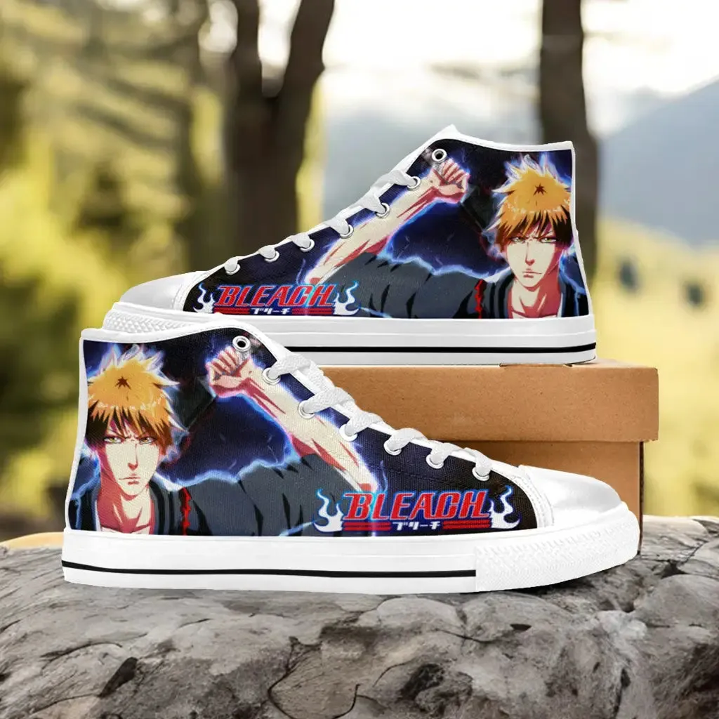 Bleach Ichigo Kurosaki Shoes High Top Sneakers for Kids and Adults