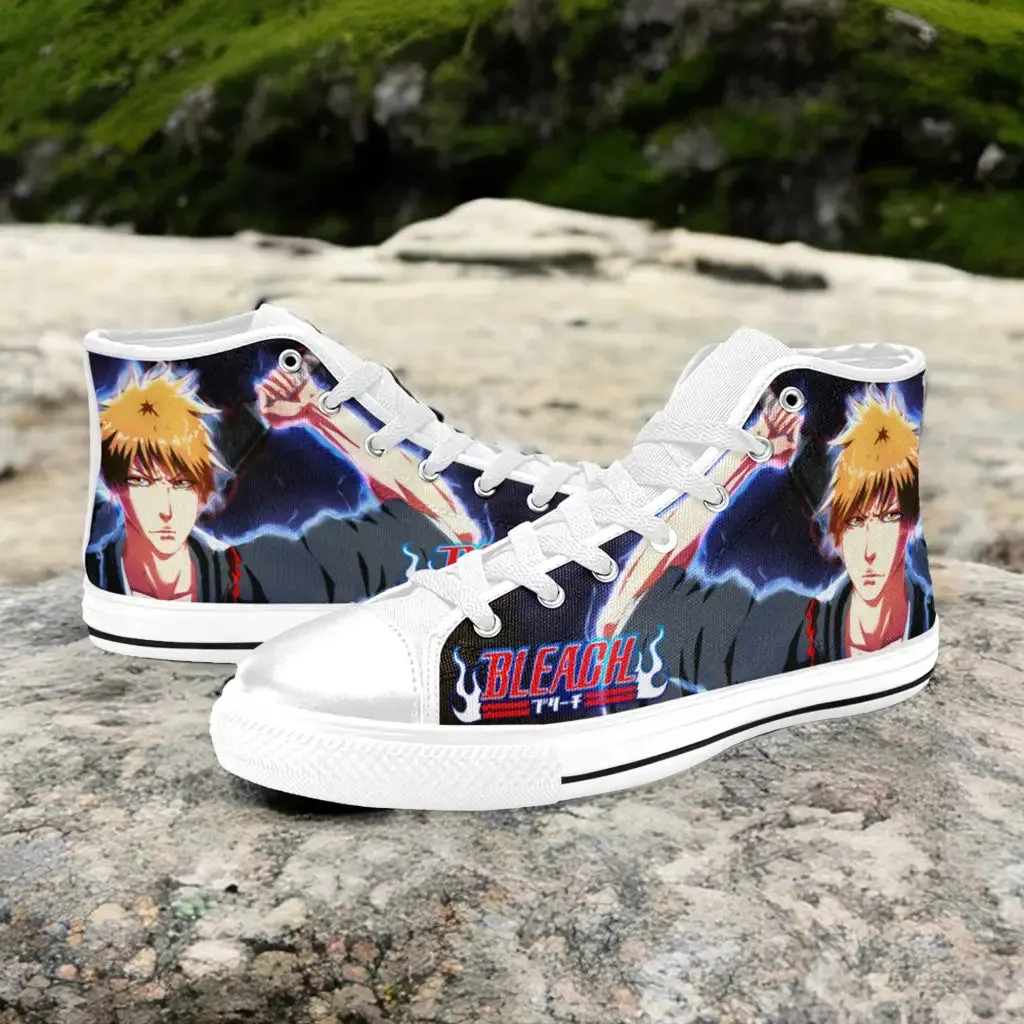 Bleach Ichigo Kurosaki Shoes High Top Sneakers for Kids and Adults