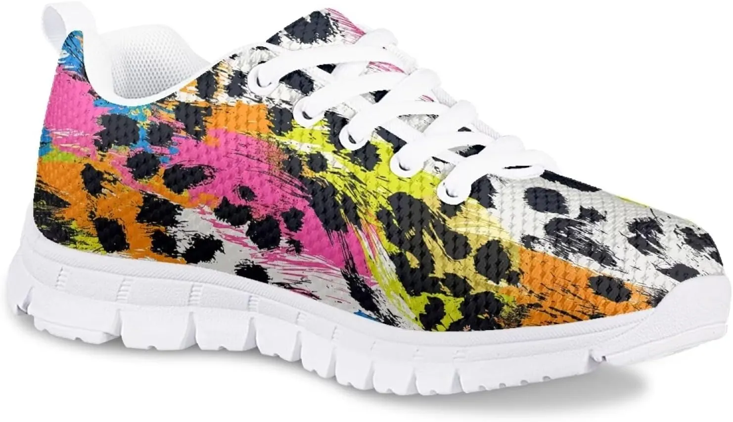 Boys Girls Sneakers Non Slip Running Tennis Shoes Animal Textures Sports Sneaker Breathable Mesh Casual Shoe US11-5