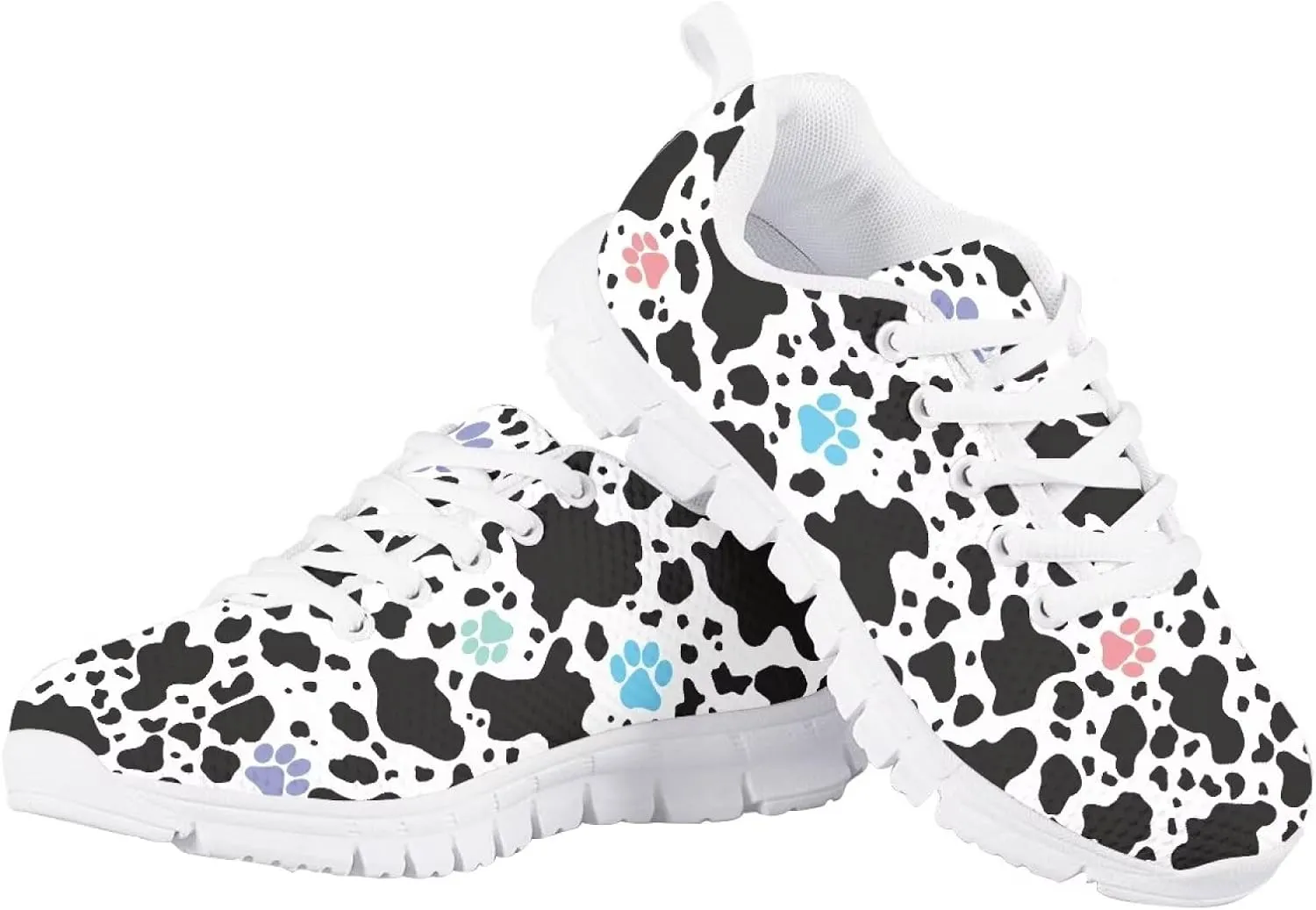 Boys Girls Sneakers Non Slip Running Tennis Shoes Animal Textures Sports Sneaker Breathable Mesh Casual Shoe US11-5