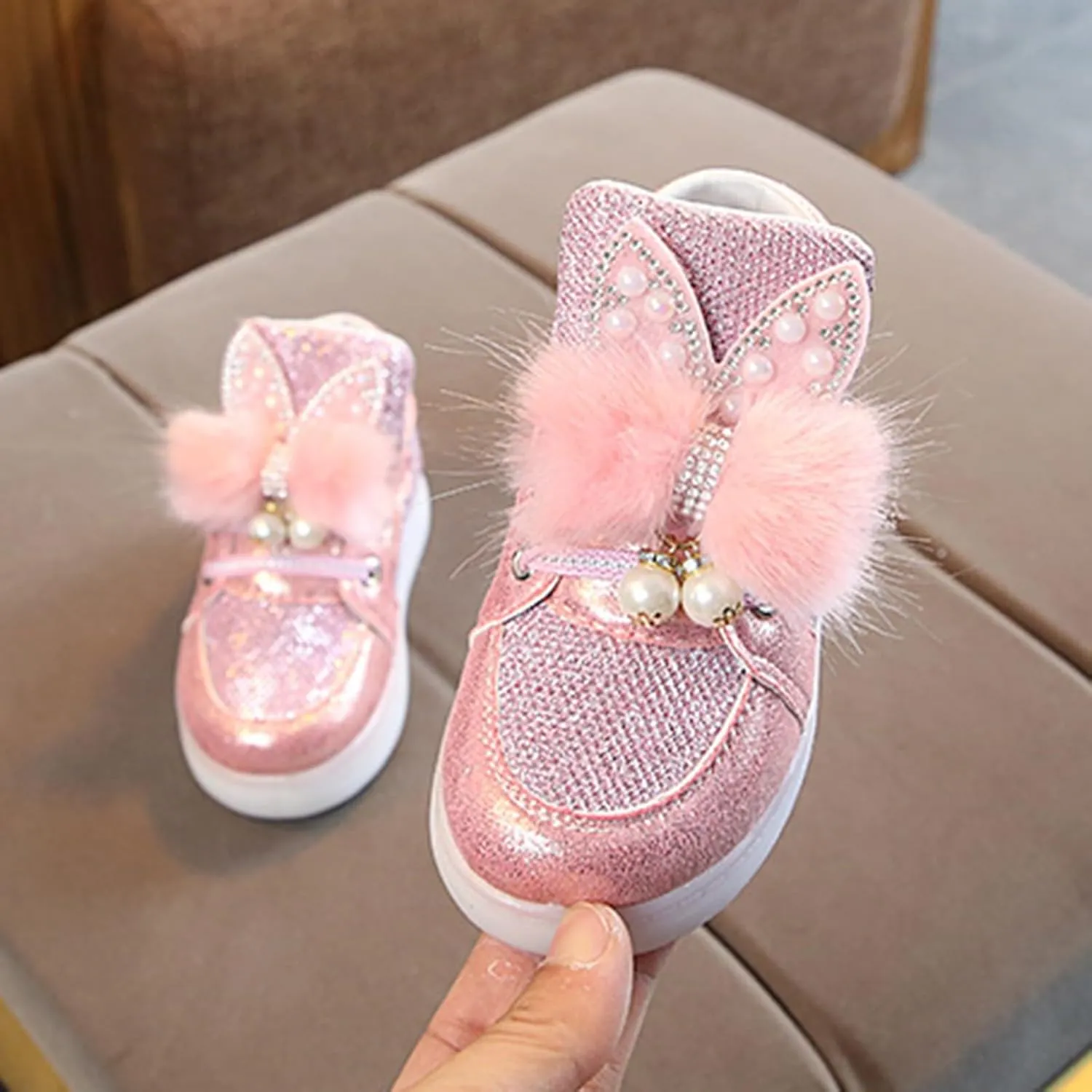 Cathalem Sneakers for Girls Boys Baby Toddler LED Light Up Casual Shoes 1-7 Years Old Kids Cartoon Sport Shoes Sneakers