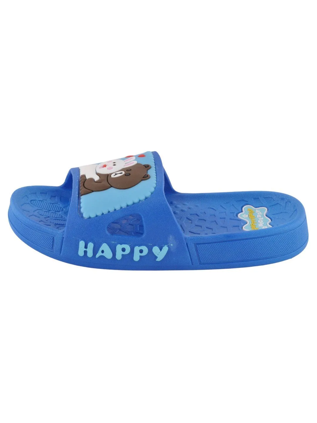Charming Bear and Bunny Hug Slides for Boys - Blue