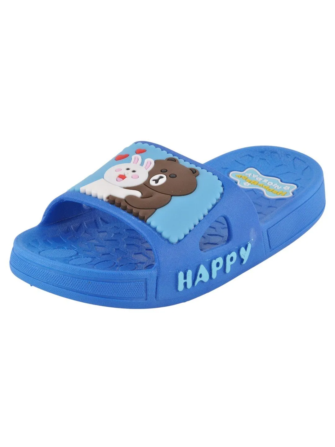 Charming Bear and Bunny Hug Slides for Boys - Blue