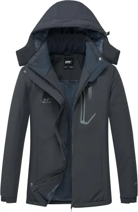 Diamond Candy Women's Winter Ski Jacket Hooded Windproof Warm Jackets Snow Waterproof Rain Coat