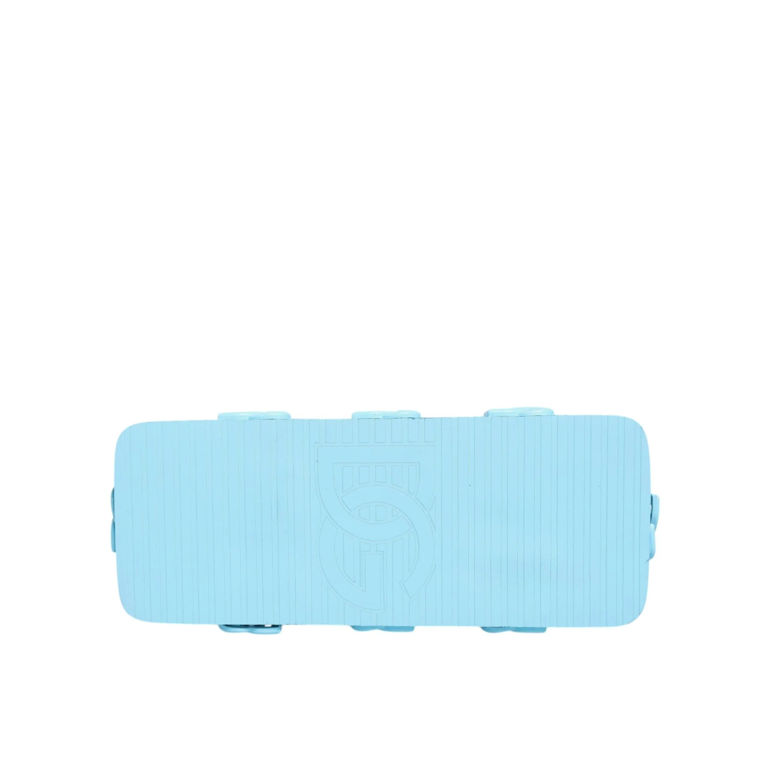 Dolce & Gabbana Light Blue Rubber Slides Flats Sandals Shoes