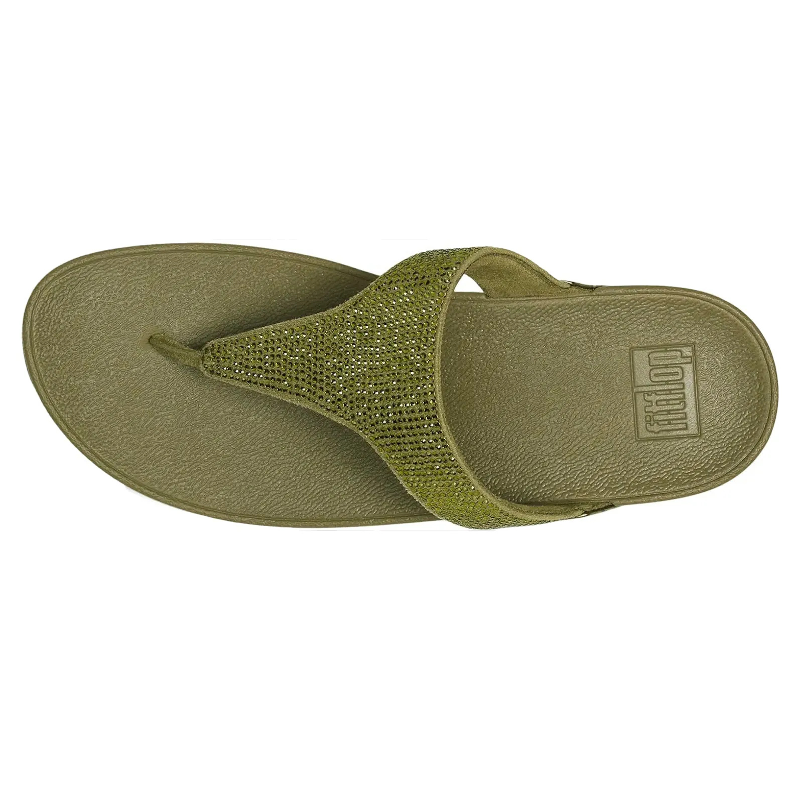 FitFlop Lulu Crystal Embellished Synthetic Women's Toe Post Sandals