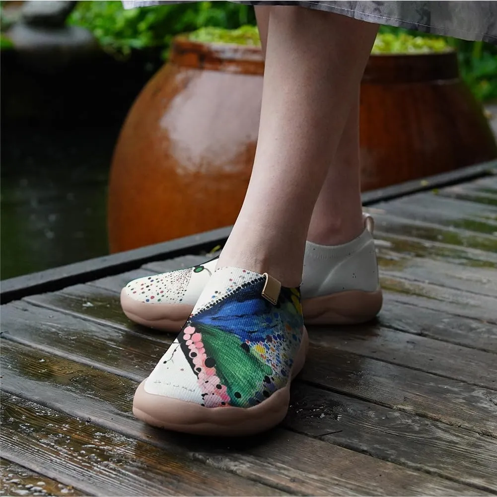 Hetios Women's Artistic Slip-On Shoes Casual Loafers Lightweight Comfortable Travel Footwear