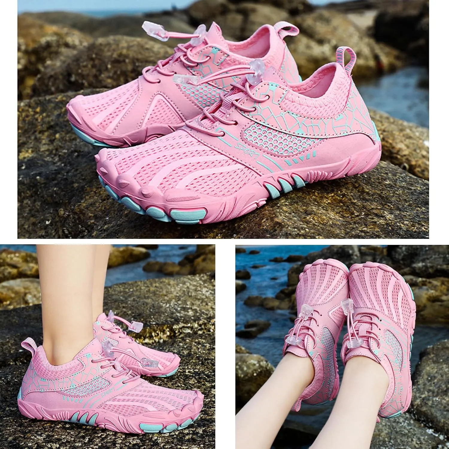 Hike Grounded Barefoot Footwear Women Men Water Shoes Breathable Comfortable for Beach Swim Outdoor Sports