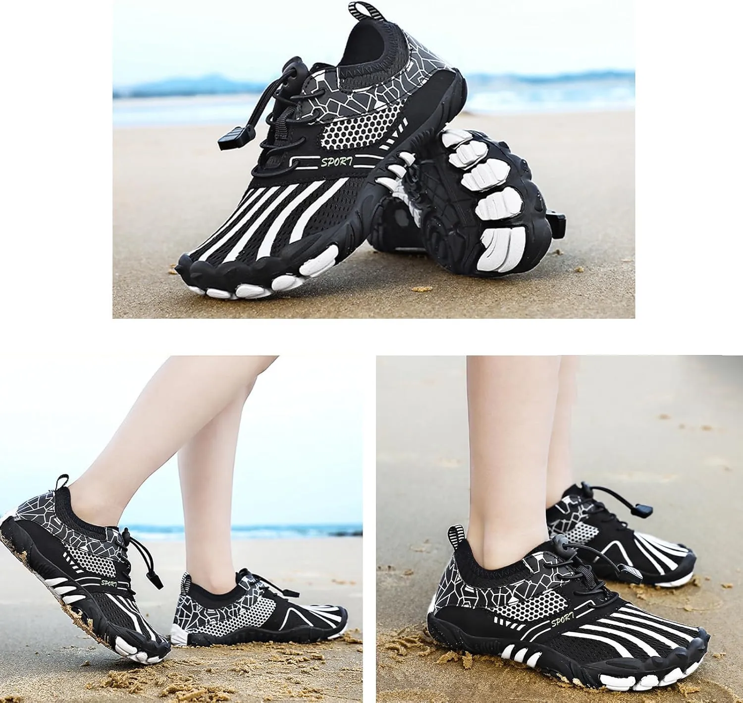 Hike Grounded Barefoot Footwear Women Men Water Shoes Breathable Comfortable for Beach Swim Outdoor Sports