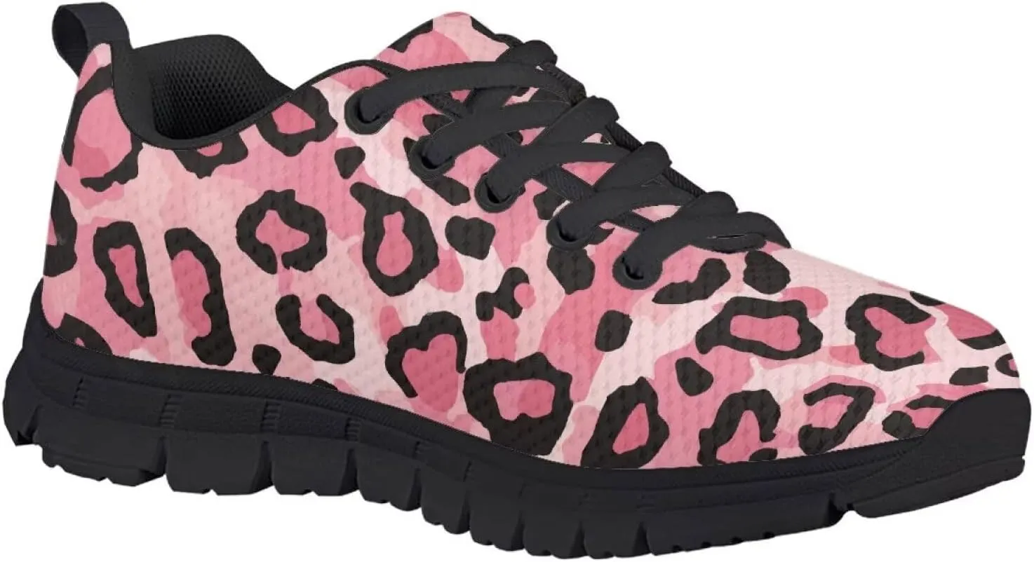 Kids Boy Girls Tennis Shoes Running Sports Shoe Non Slip Animal Textures Sneaker Breathable Mesh Casual Shoe US11-5