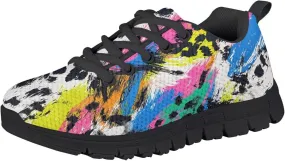 Kids Boy Girls Tennis Shoes Running Sports Shoe Non Slip Animal Textures Sneaker Breathable Mesh Casual Shoe US11-5