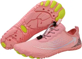 Kubbon Hike Barefoot Footwear Womens Breathable & Non-Slip Athletic Footwear Wide Toe Water Shoes Barefoot Hiking Shoes Unisex