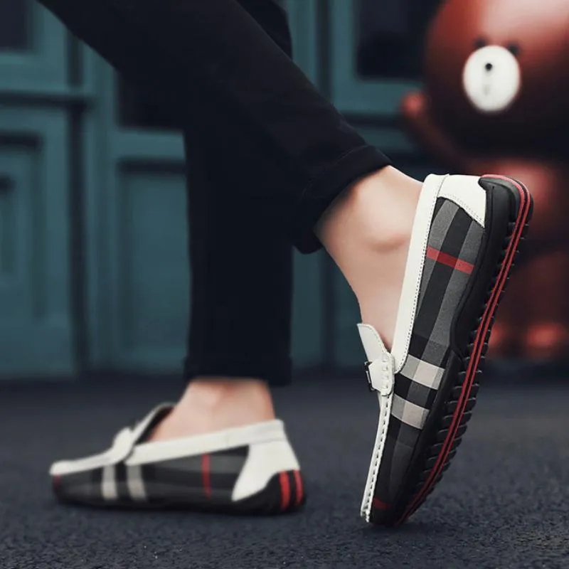 Men's Casual Genuine Leather Lightweight Loafers | Plus Size