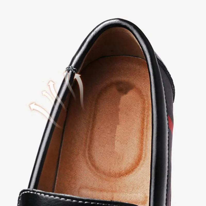 Men's Casual Genuine Leather Lightweight Loafers | Plus Size