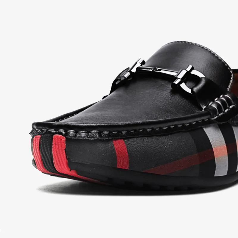 Men's Casual Genuine Leather Lightweight Loafers | Plus Size