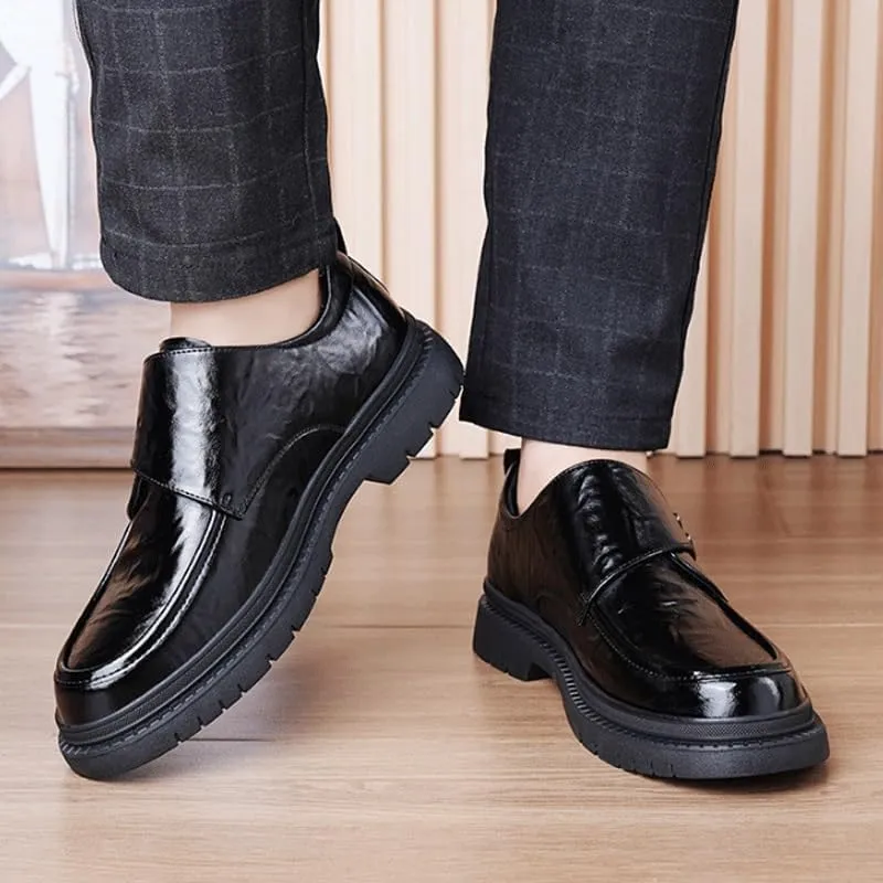 Mens Genuine Leather Dress Shoes Comfy Lightweight Walking Penny Shoes for Men Men's Hand-Sewn Flats Loafers