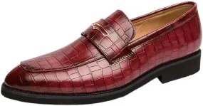 Men's Leather Platform Slip-On Oxfords Business Loafers England Flats Breathable Sport Outdoor Footwear