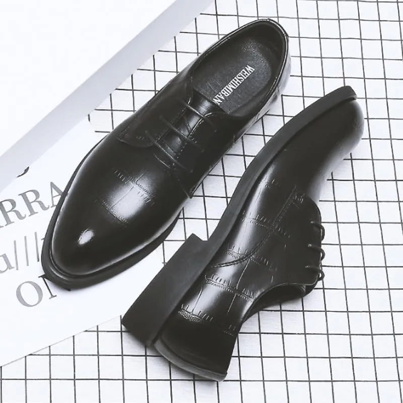 Men's Stylish Genuine Leather Lace-up Loafers Comfy Walking Slipers Shoes Men's Arch Support Casual Slip-on Shoes