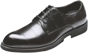Men's Stylish Genuine Leather Lace-up Loafers Comfy Walking Slipers Shoes Men's Arch Support Casual Slip-on Shoes