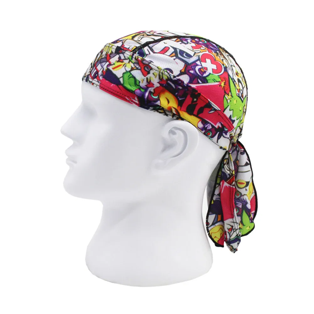 Moisture Wicking Beanie Cap Pirate Hat Bandana Skull Cap Sports Quick Drying for Men and Women Pack of 3
