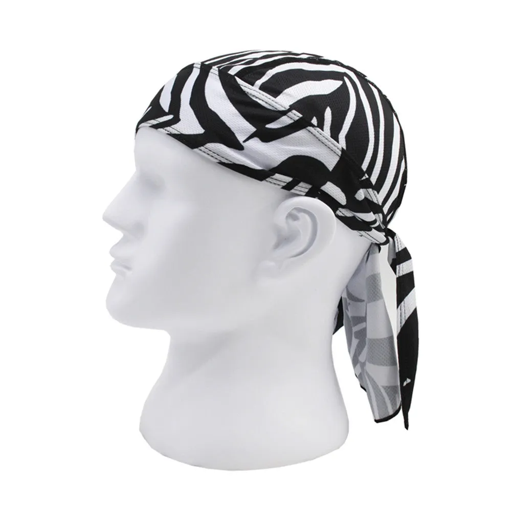Moisture Wicking Beanie Cap Pirate Hat Bandana Skull Cap Sports Quick Drying for Men and Women Pack of 3