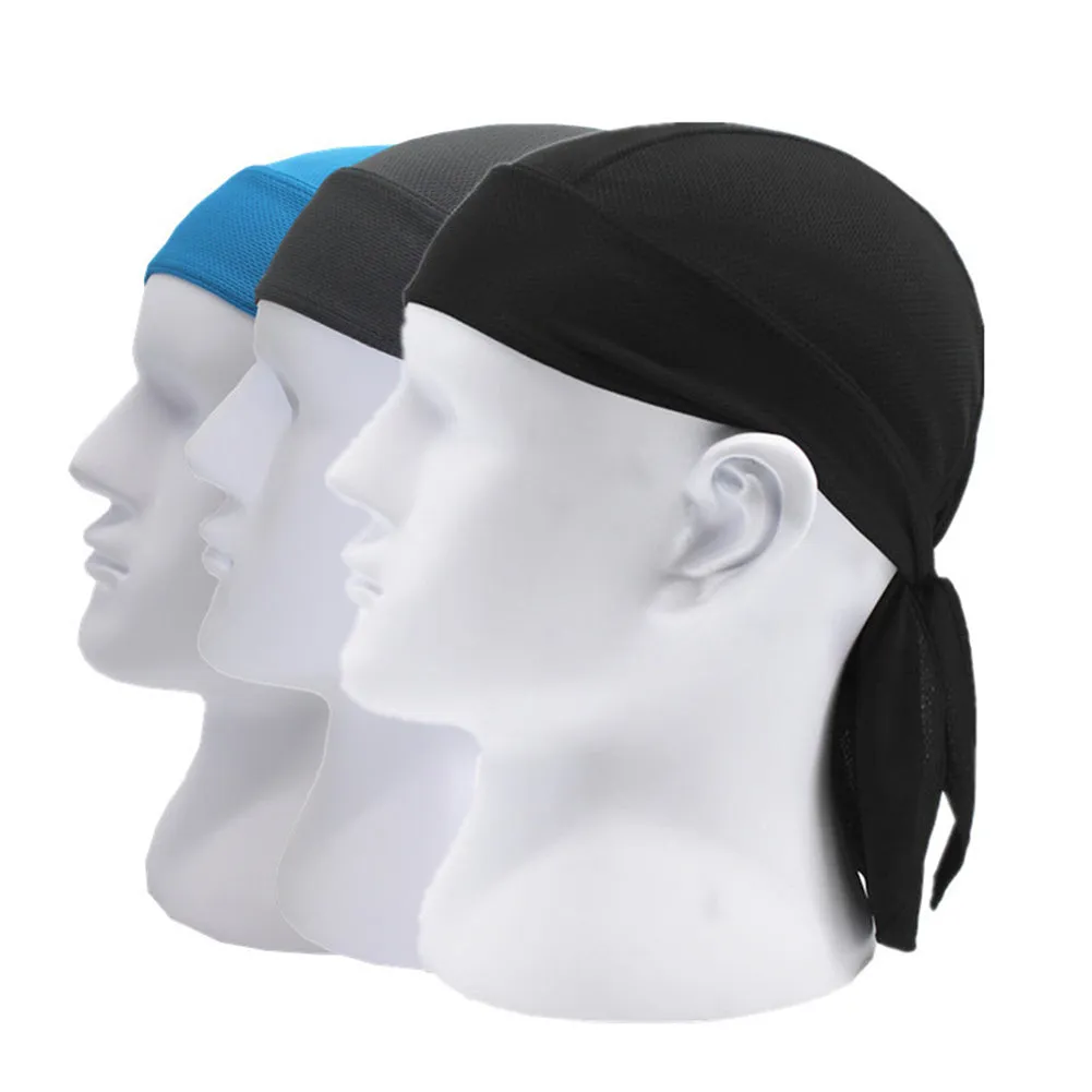 Moisture Wicking Beanie Cap Pirate Hat Bandana Skull Cap Sports Quick Drying for Men and Women Pack of 3