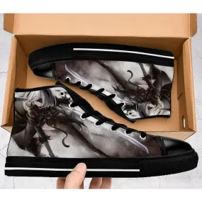 NieR Automata Shoes High Top Sneakers for Kids and Adults