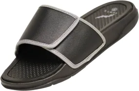 Norty MEN'S 8-13 SLIDE SANDAL BLACK GREY   11532