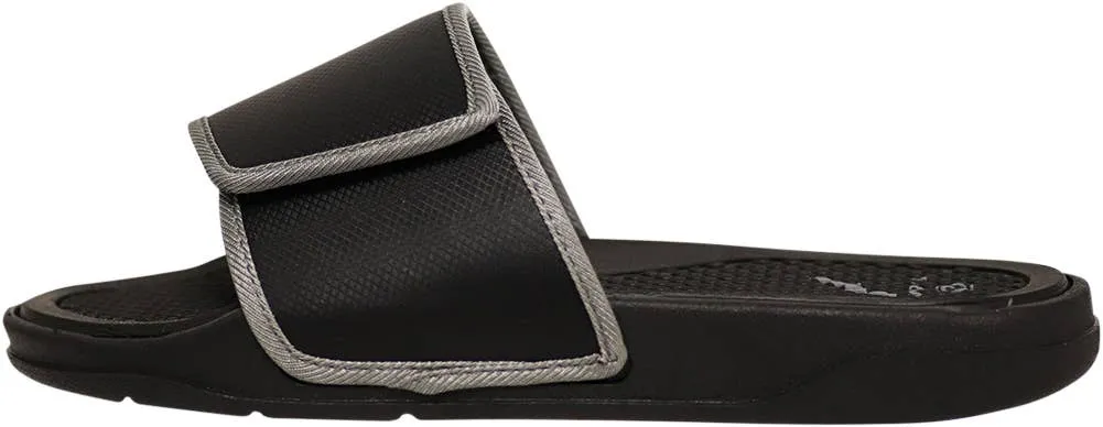 Norty MEN'S 8-13 SLIDE SANDAL BLACK GREY   11532