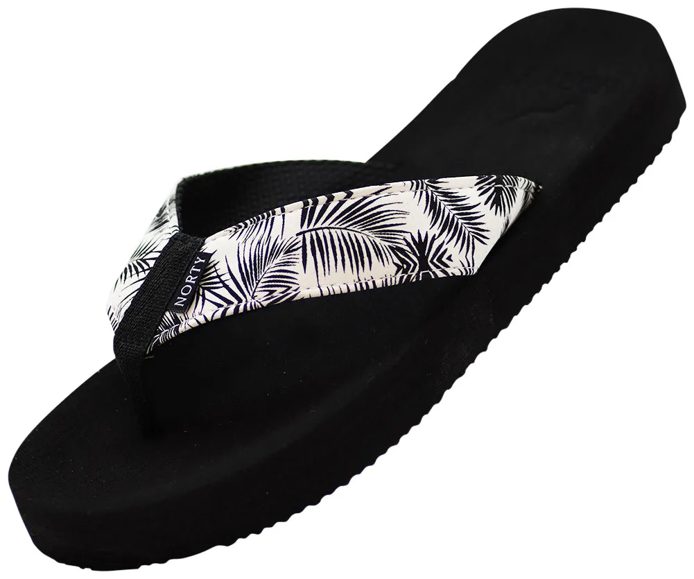 Norty Women's Casual Resort Wear Flip Flop Sandal for Everyday Comfort