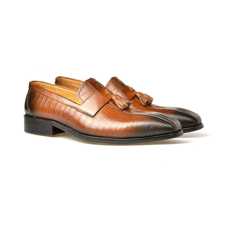 Opulessa Crocodile Slip Ons