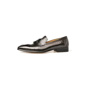 Opulessa Crocodile Slip Ons