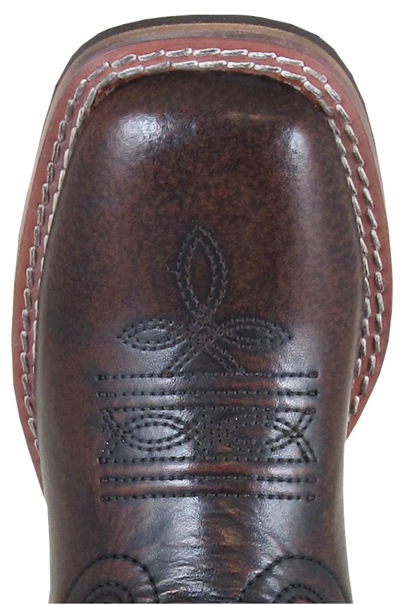 Smoky Mountain Childrens Boys Landry Chocolate Leather Cowboy Boots 2.5 D