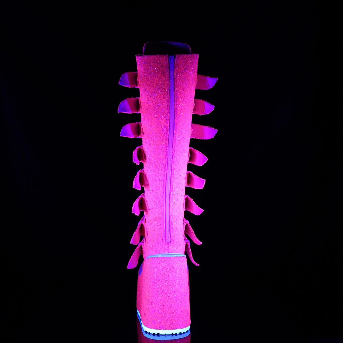 SWING-815UV DemoniaCult Pink Sexy Women's Mid-Calf & Knee High Boots (Alternative Footwear)