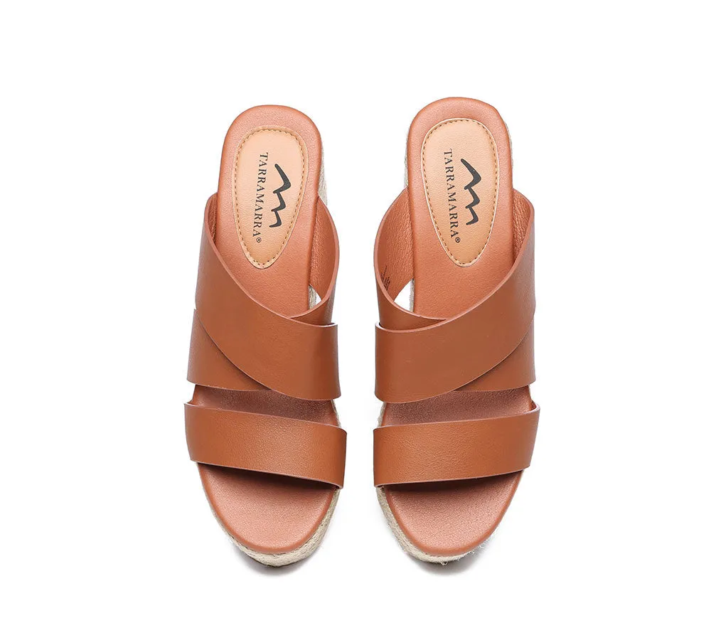TARRAMARRA® Women's Crossover-Strap Platform Heels Slip-on Sandal Slides Wedges Julie