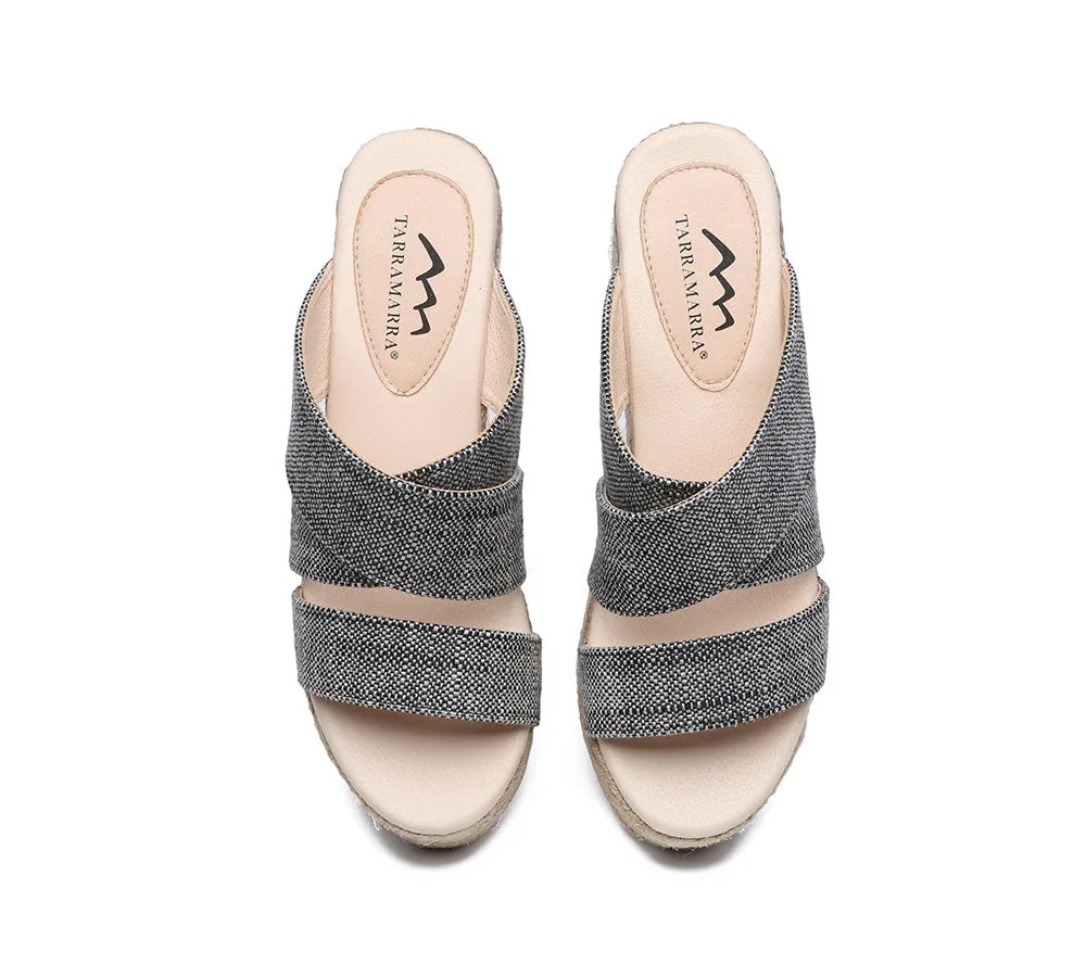 TARRAMARRA® Women's Crossover-Strap Platform Heels Slip-on Sandal Slides Wedges Julie