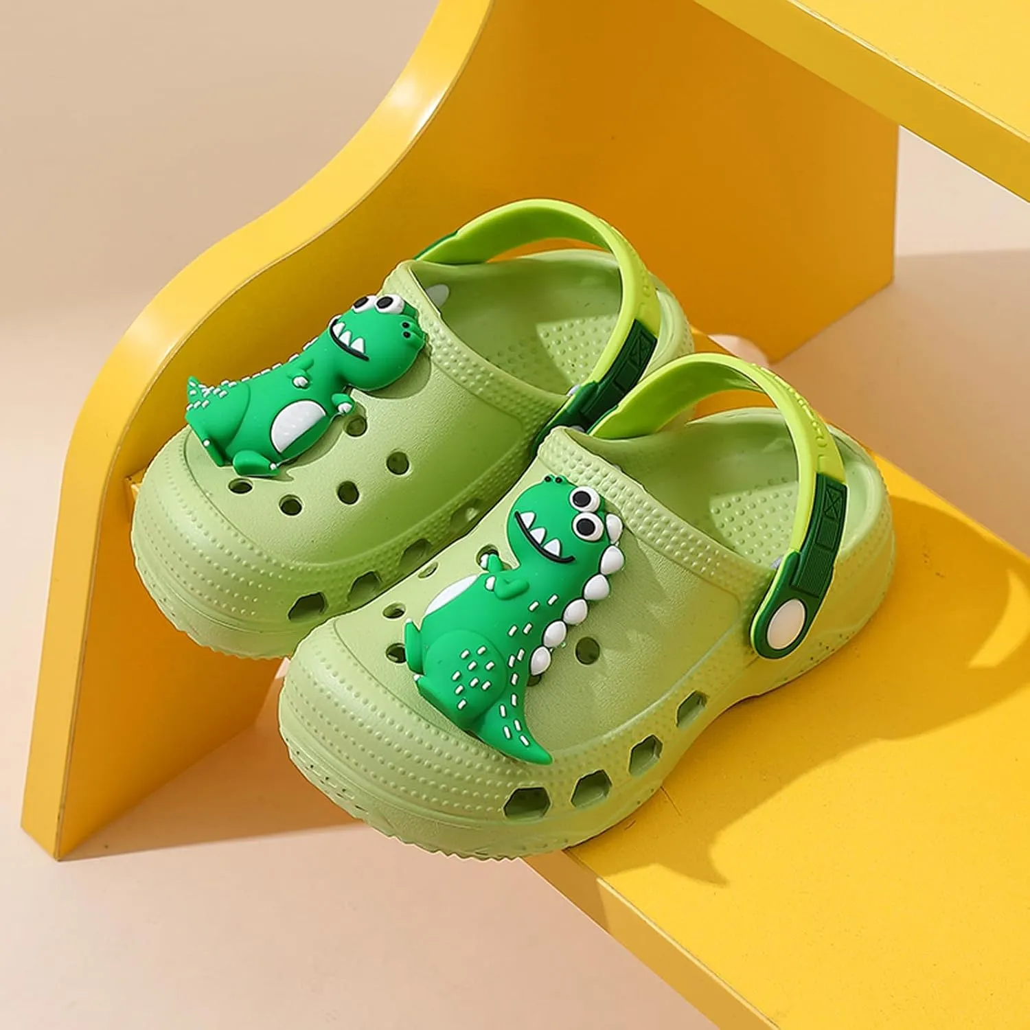 Toddler Clogs Boys Girls Kids Dinosaur Garden Shoes Slip on Sandals Slides Water Summer Shoes for Outdoor Beach Pool