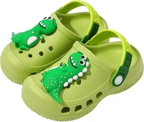Toddler Clogs Boys Girls Kids Dinosaur Garden Shoes Slip on Sandals Slides Water Summer Shoes for Outdoor Beach Pool