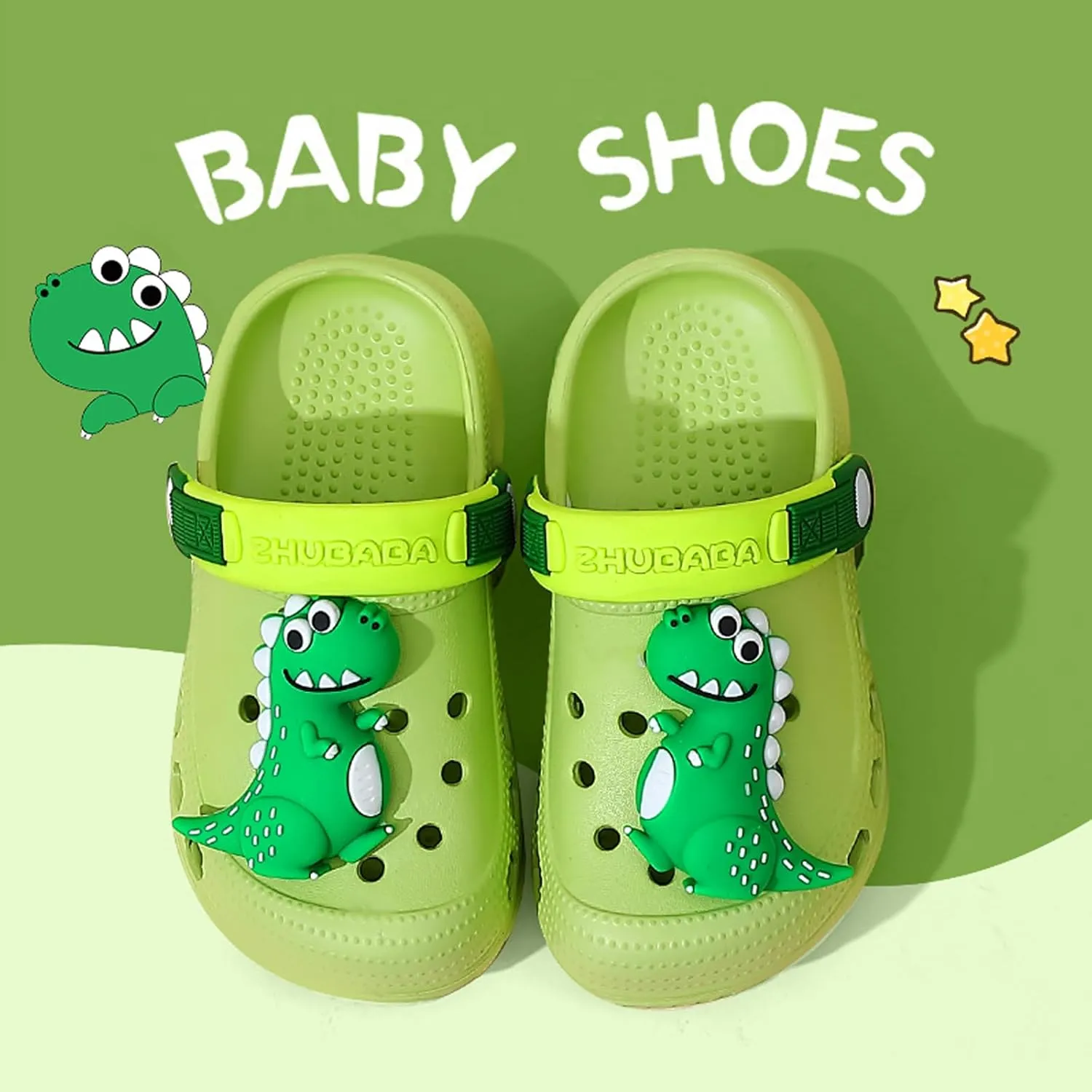 Toddler Clogs Boys Girls Kids Dinosaur Garden Shoes Slip on Sandals Slides Water Summer Shoes for Outdoor Beach Pool