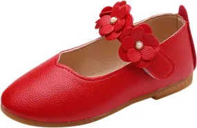 Toddler/𝐋ittle Kids Girl's 𝐀ngela Dress Mary Jane Ballet 𝐅lats Flower Girls' Wedding Party Ballerina Dance Shoes