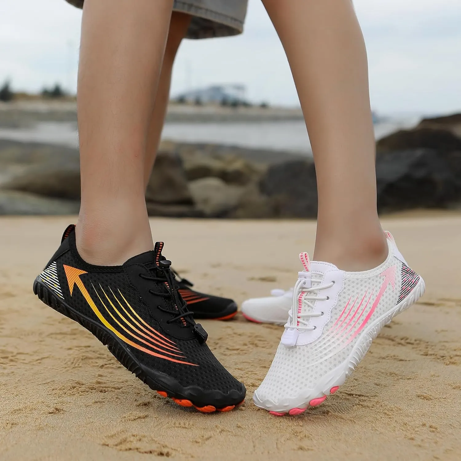 Unisex Water Shoes for Women Men Healthy & Non-Slip Barefoot Shoes Lightweight Quick Dry Barefoot Aqua Shoes Hiking Athletic Swim Beach Shoes Footwear for Surf Pool