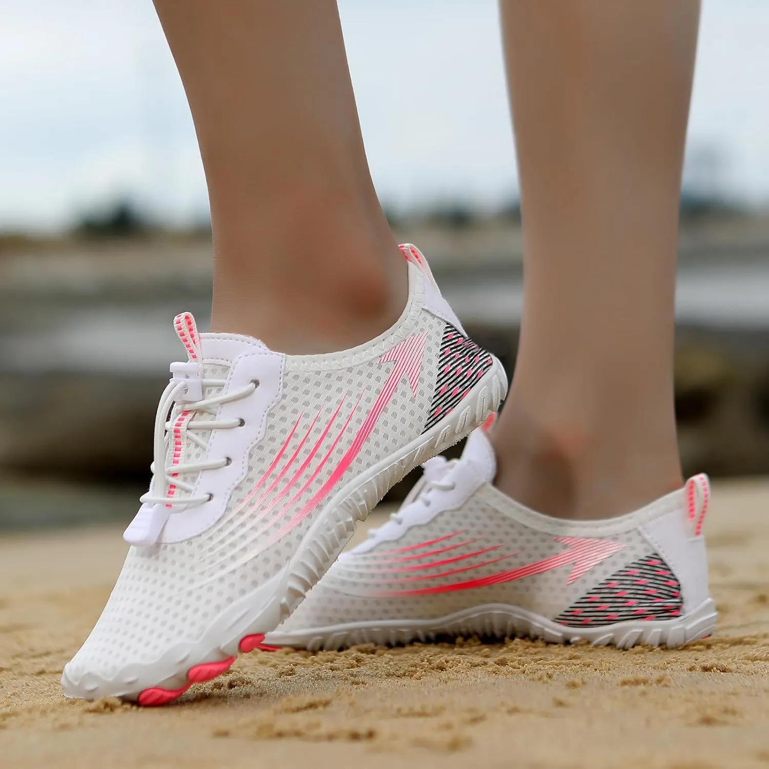 Unisex Water Shoes for Women Men Healthy & Non-Slip Barefoot Shoes Lightweight Quick Dry Barefoot Aqua Shoes Hiking Athletic Swim Beach Shoes Footwear for Surf Pool