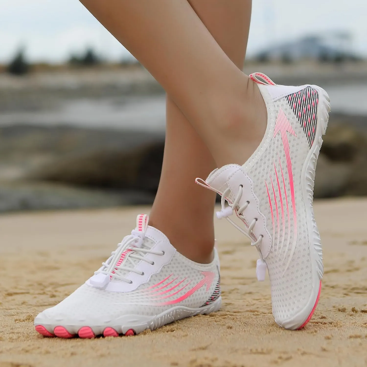 Unisex Water Shoes for Women Men Healthy & Non-Slip Barefoot Shoes Lightweight Quick Dry Barefoot Aqua Shoes Hiking Athletic Swim Beach Shoes Footwear for Surf Pool