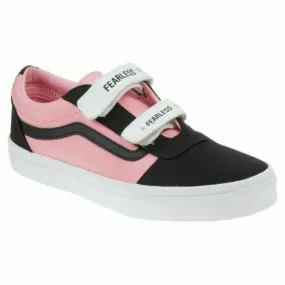 Vans Ward V Fearless VN0A4BTCWG81 Youth Kid's Pink/Black Sneakers Shoes FB298
