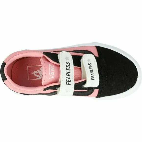 Vans Ward V Fearless VN0A4BTCWG81 Youth Kid's Pink/Black Sneakers Shoes FB298