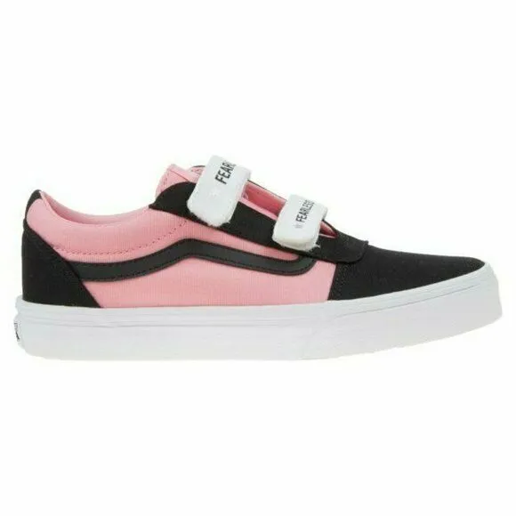 Vans Ward V Fearless VN0A4BTCWG81 Youth Kid's Pink/Black Sneakers Shoes FB298