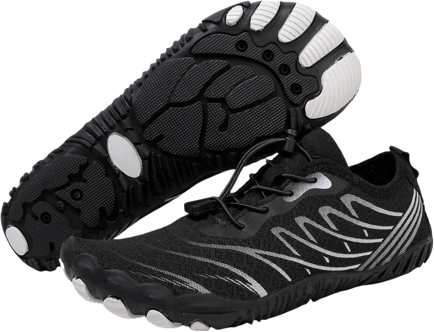 Water Shoes for Women Men, Unisex Quick Dry Aqua Shoes for Beach Pool Swim Swimming, Hike Barefoot Grounded Footwear, Non Slip Wide Toe Box Sneakers for Hiking Walking Workout Running Trekking
