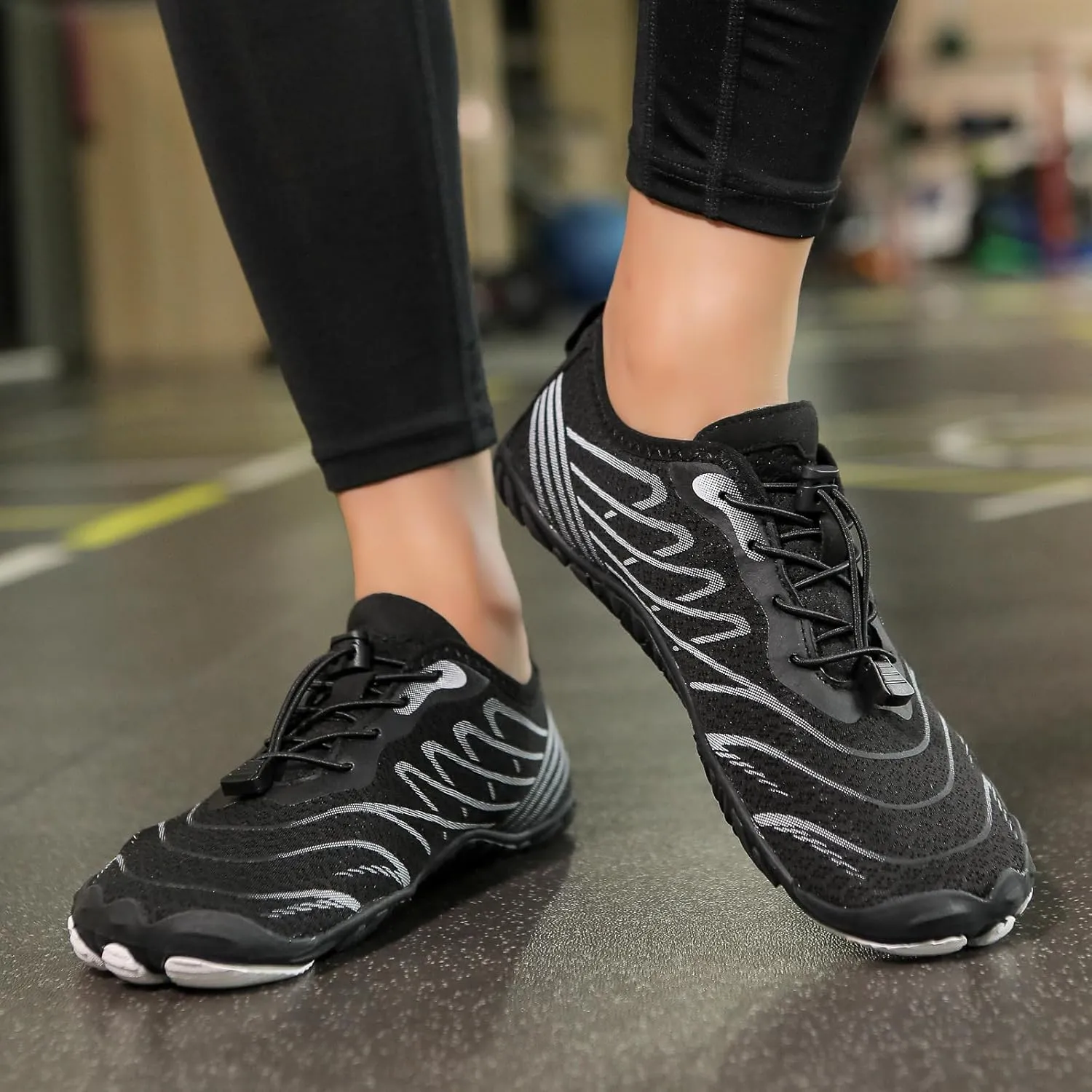 Water Shoes for Women Men, Unisex Quick Dry Aqua Shoes for Beach Pool Swim Swimming, Hike Barefoot Grounded Footwear, Non Slip Wide Toe Box Sneakers for Hiking Walking Workout Running Trekking