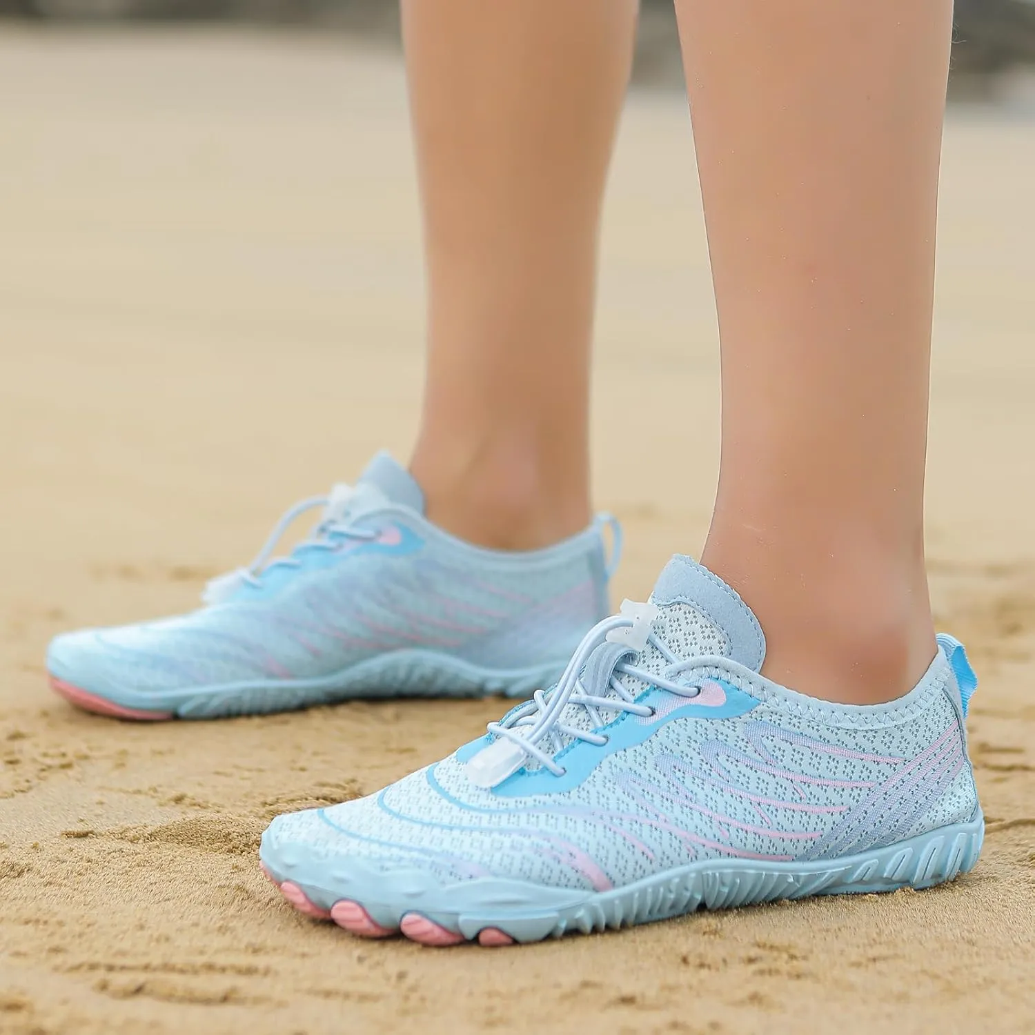 Water Shoes for Women Men, Unisex Quick Dry Aqua Shoes for Beach Pool Swim Swimming, Hike Barefoot Grounded Footwear, Non Slip Wide Toe Box Sneakers for Hiking Walking Workout Running Trekking